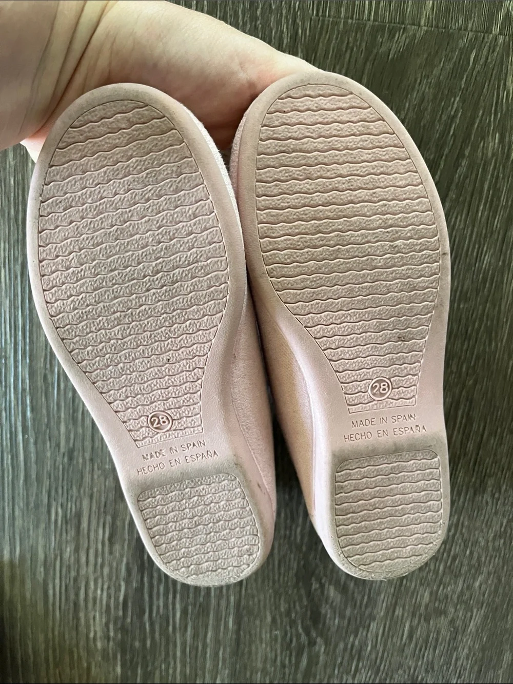 Kids petite plum Pink Pom Ballet Flats
